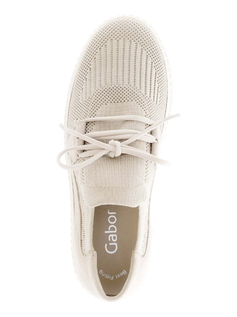 Baskets  en textile Beige - Kiabi