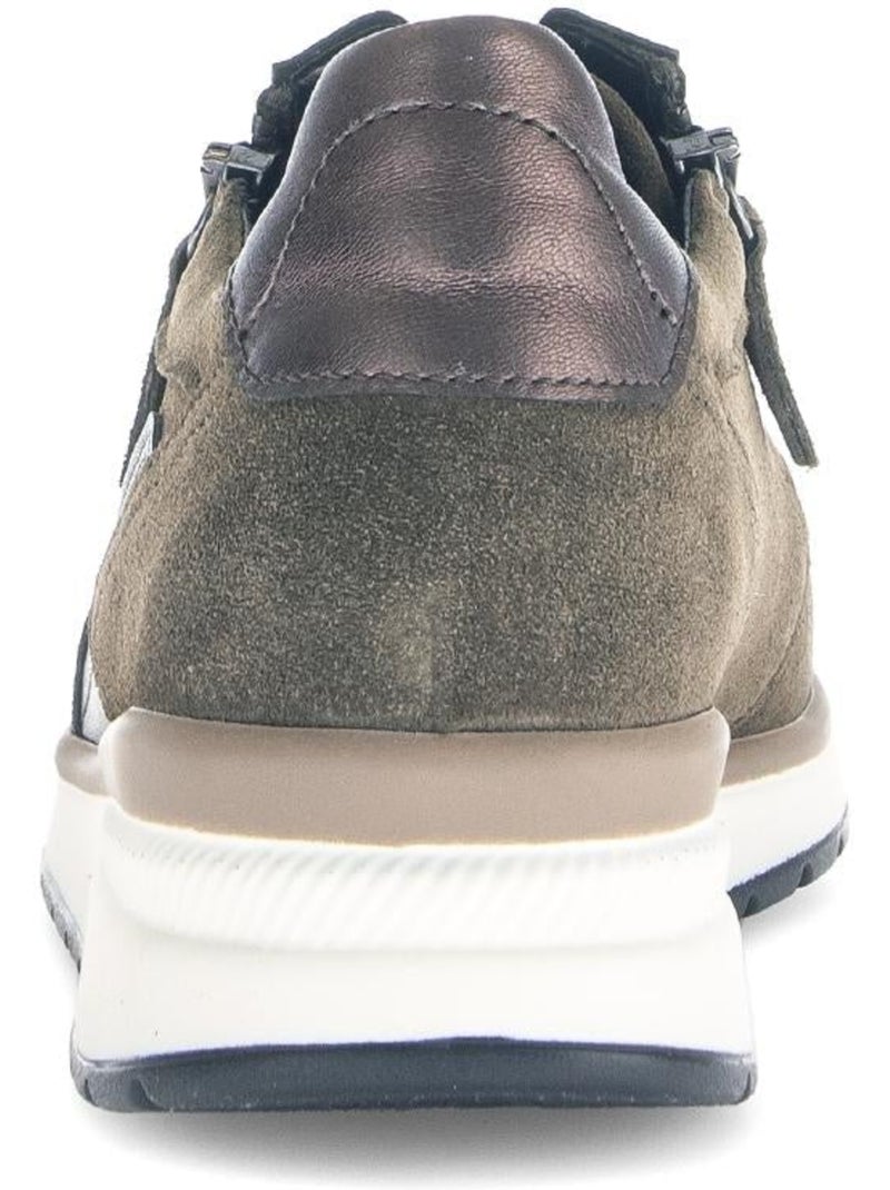 Baskets  en textile et daim (adaptées hallux valgus) Vert - Kiabi