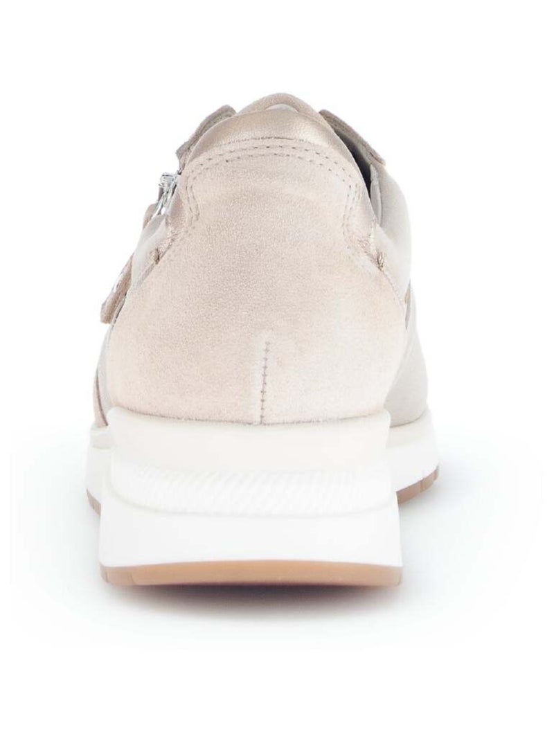 Baskets  en Textile et Nubuck (adaptées Hallux Valgus) Beige - Kiabi