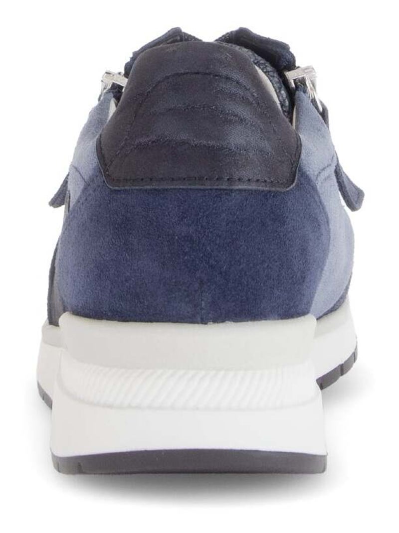 Baskets  en Textile et Nubuck (adaptées Hallux Valgus) Bleu - Kiabi