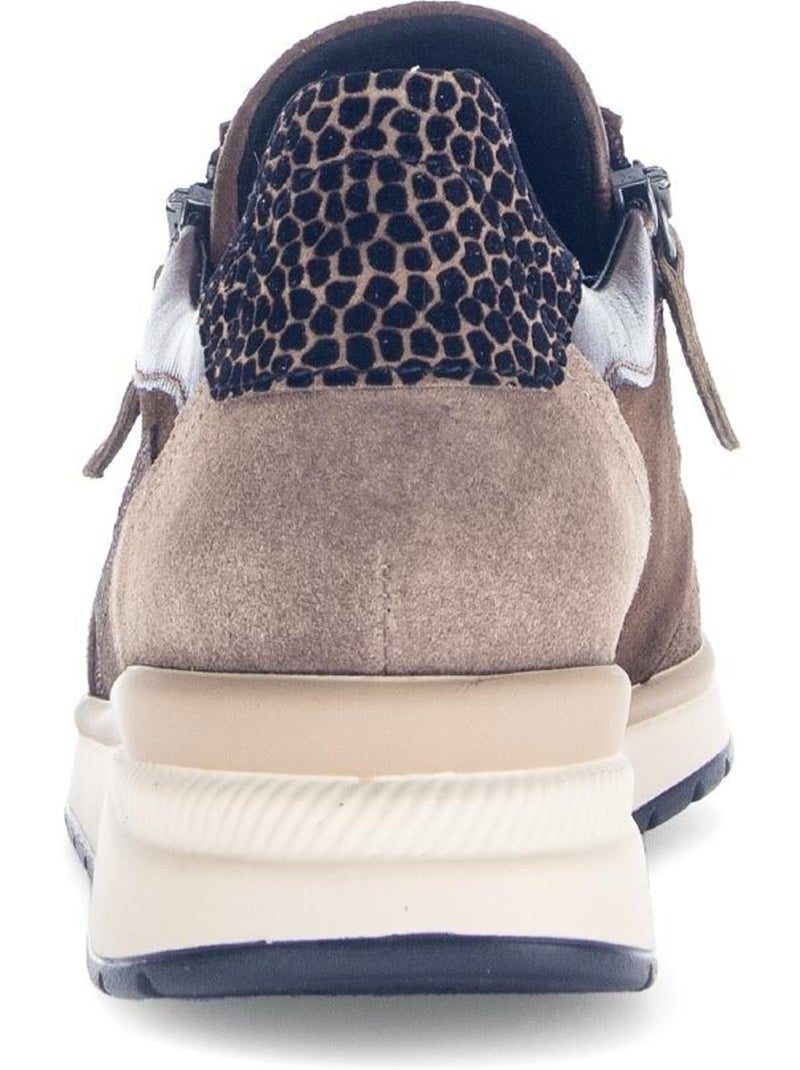 Baskets  en Textile et Nubuck (adaptées Hallux Valgus) Marron clair - Kiabi