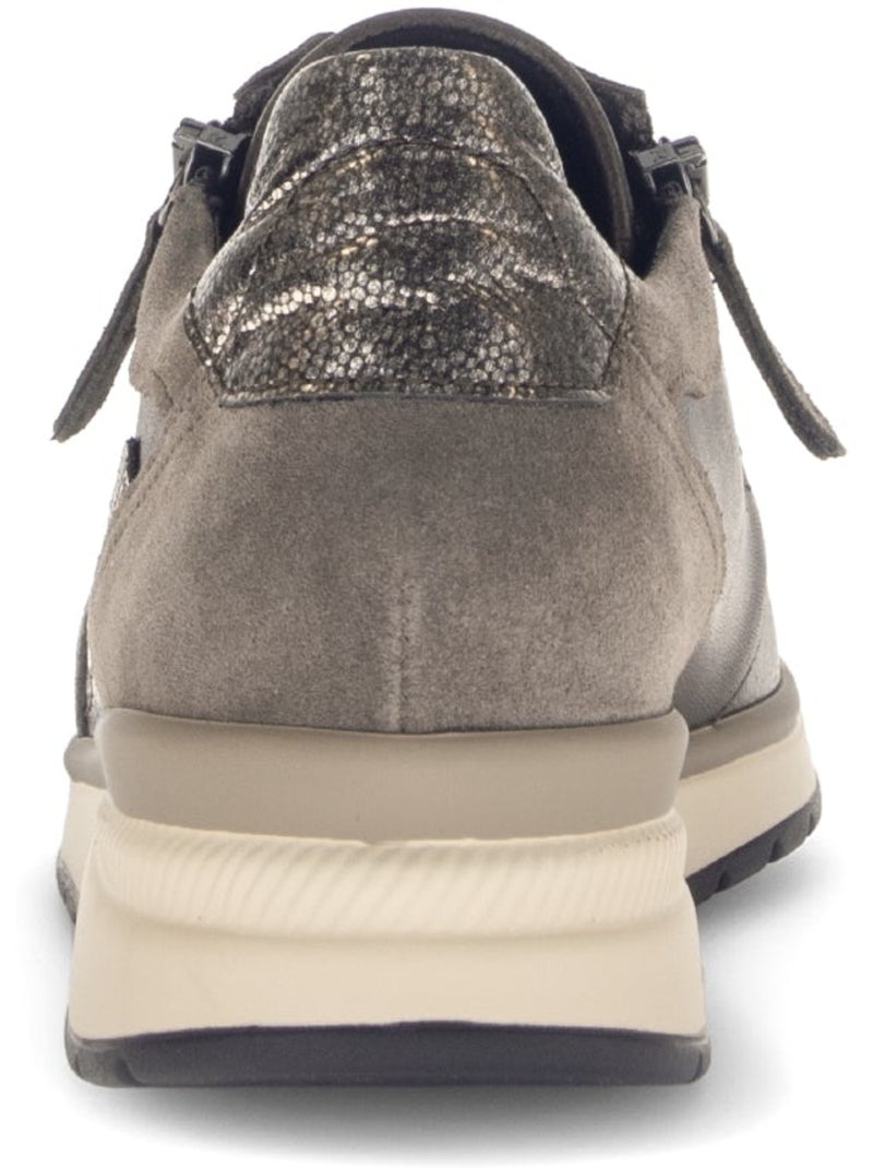 Baskets  en Textile et Nubuck (adaptées Hallux Valgus) Marron - Kiabi