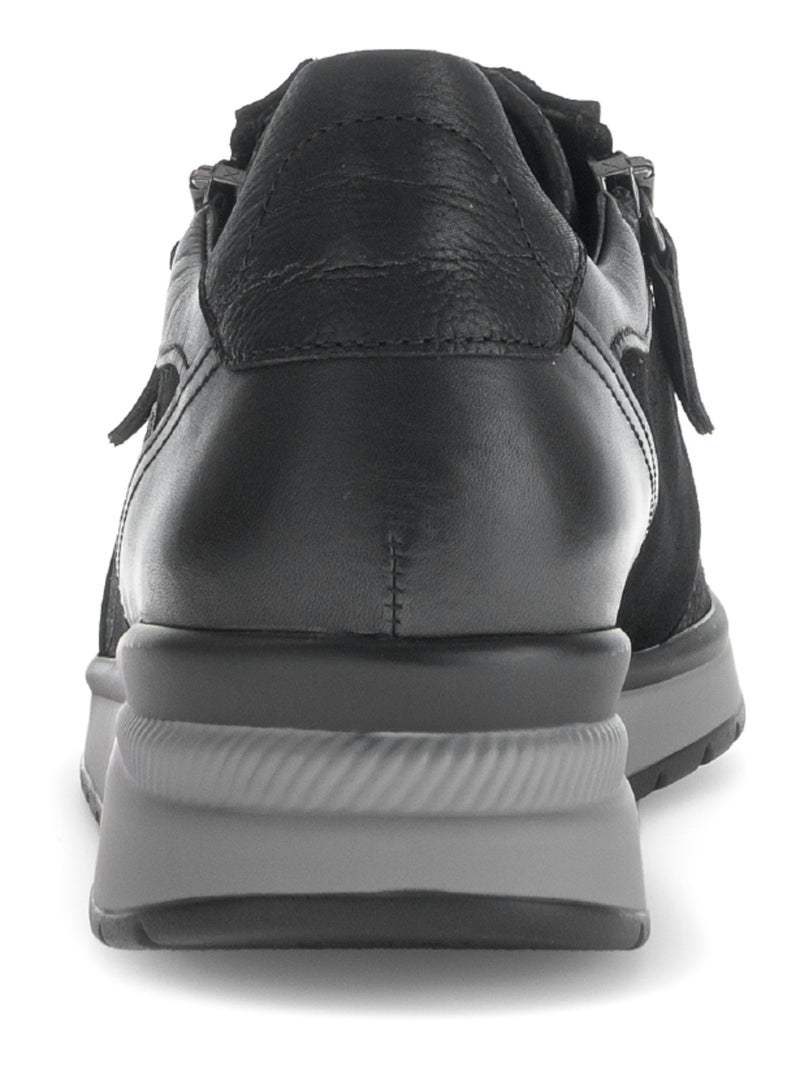 Baskets  en Textile et Nubuck (adaptées Hallux Valgus) Noir - Kiabi
