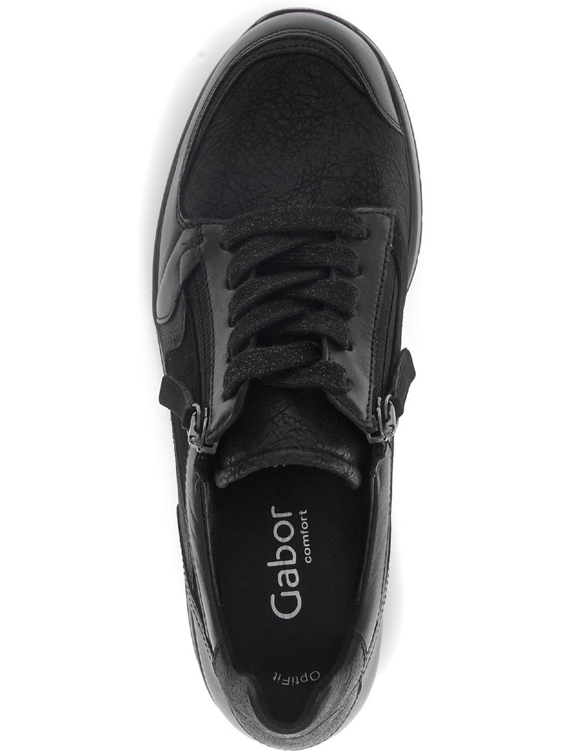 Baskets  en Textile et Nubuck (adaptées Hallux Valgus) Noir Noir - Kiabi