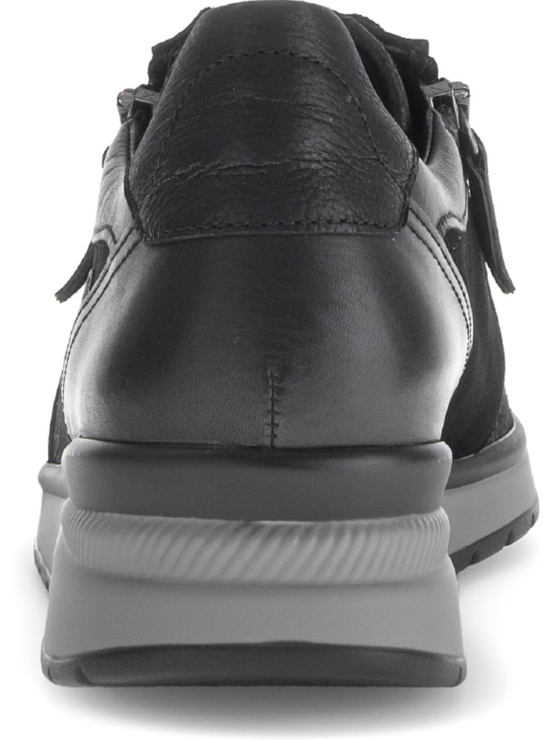 Baskets  en Textile et Nubuck (adaptées Hallux Valgus) Noir Noir - Kiabi