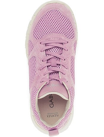 Baskets en textile et nubuck