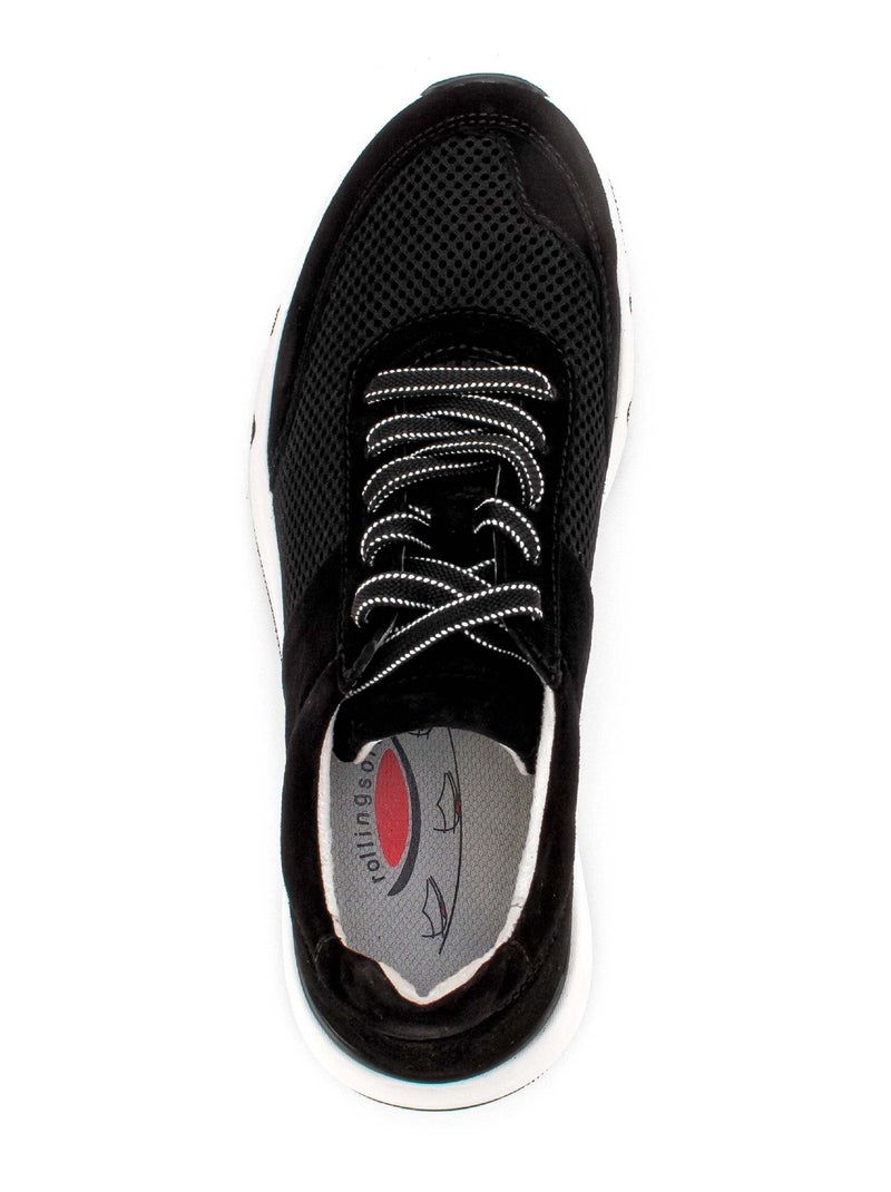 Baskets  en textile Noir Noir - Kiabi