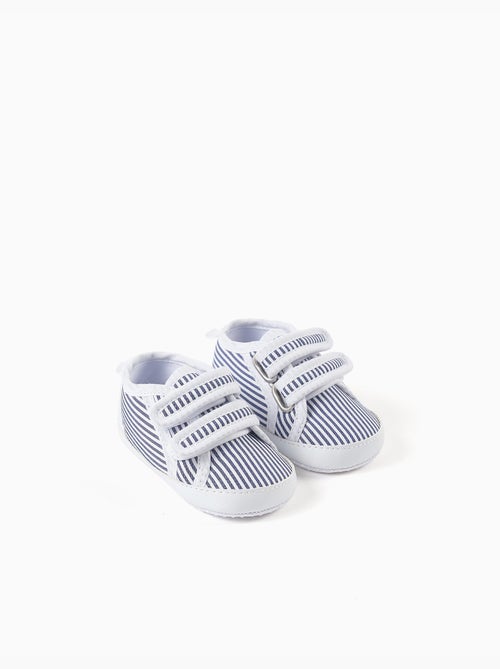 Baskets en toile à rayures - Kiabi