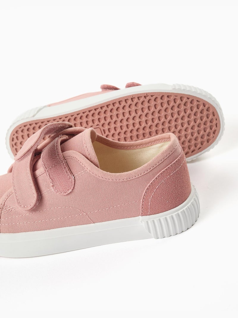 Baskets en toile à semelle antidérapante Rose clair - Kiabi