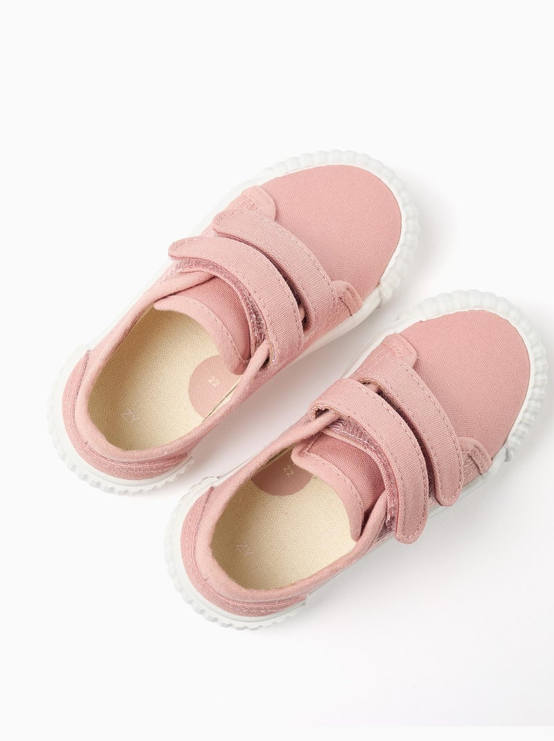 Baskets en toile à semelle antidérapante Rose clair - Kiabi