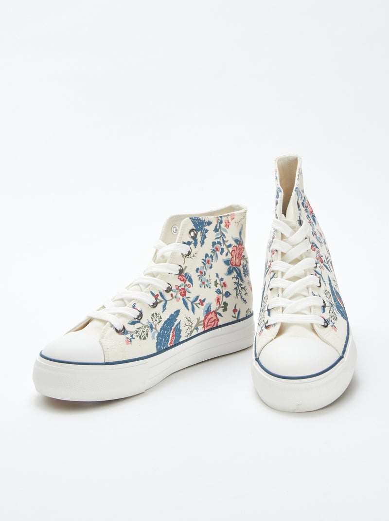 Baskets en toile BEIGE - Kiabi