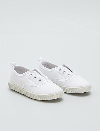 Baskets Drunkmunky Seattle En Toile Unisexes - Taille 39 EU (5 UK) - Blanches, Neuves Avec étiquettes