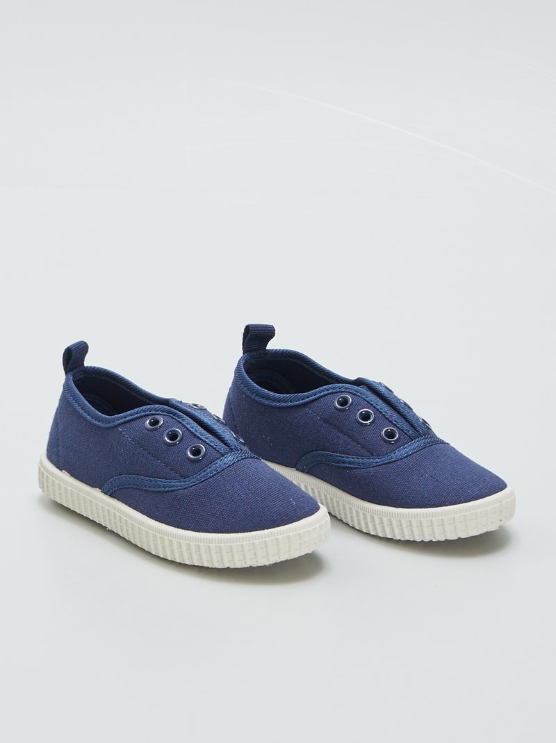 Baskets en toile Bleu - Kiabi
