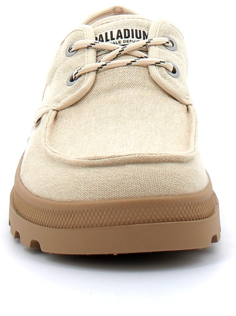Baskets en Toile Coton Palladium Beige - Kiabi