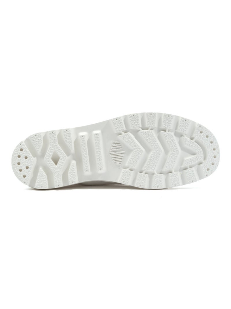 Baskets en Toile Coton Palladium Blanc - Kiabi