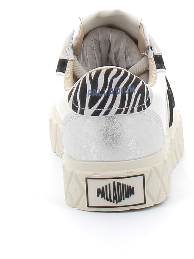 Baskets en Toile Coton Palladium Blanc - Kiabi