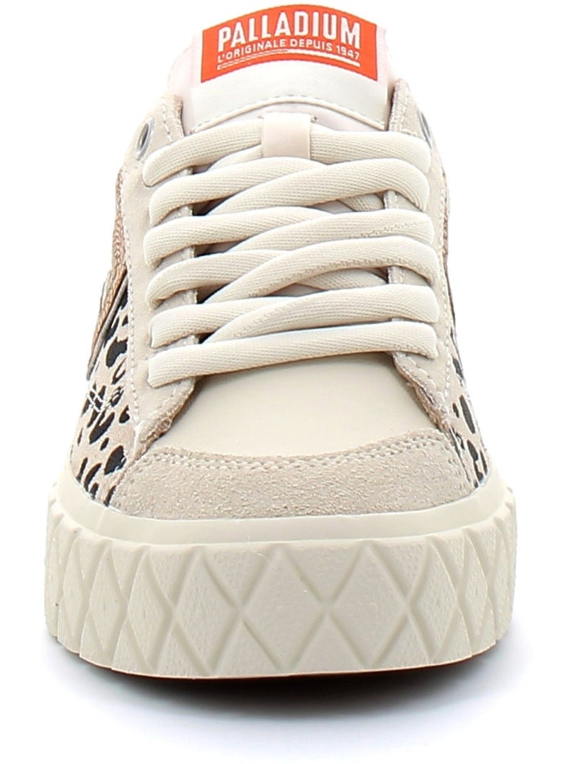 Baskets en Toile Coton Palladium Blanc - Kiabi