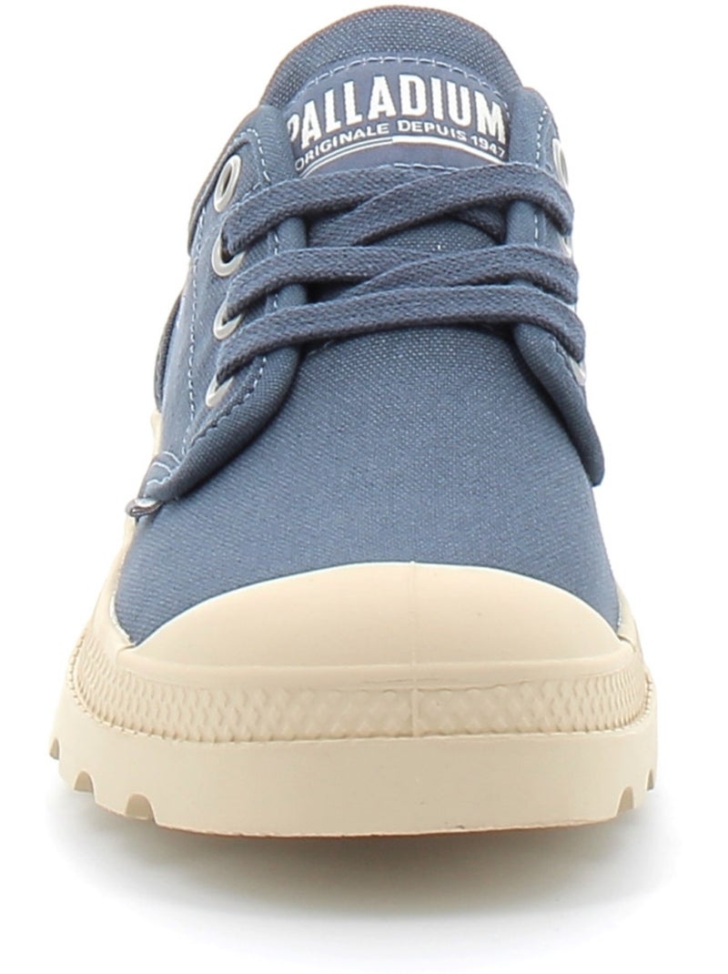Baskets en Toile Coton Palladium Bleu - Kiabi