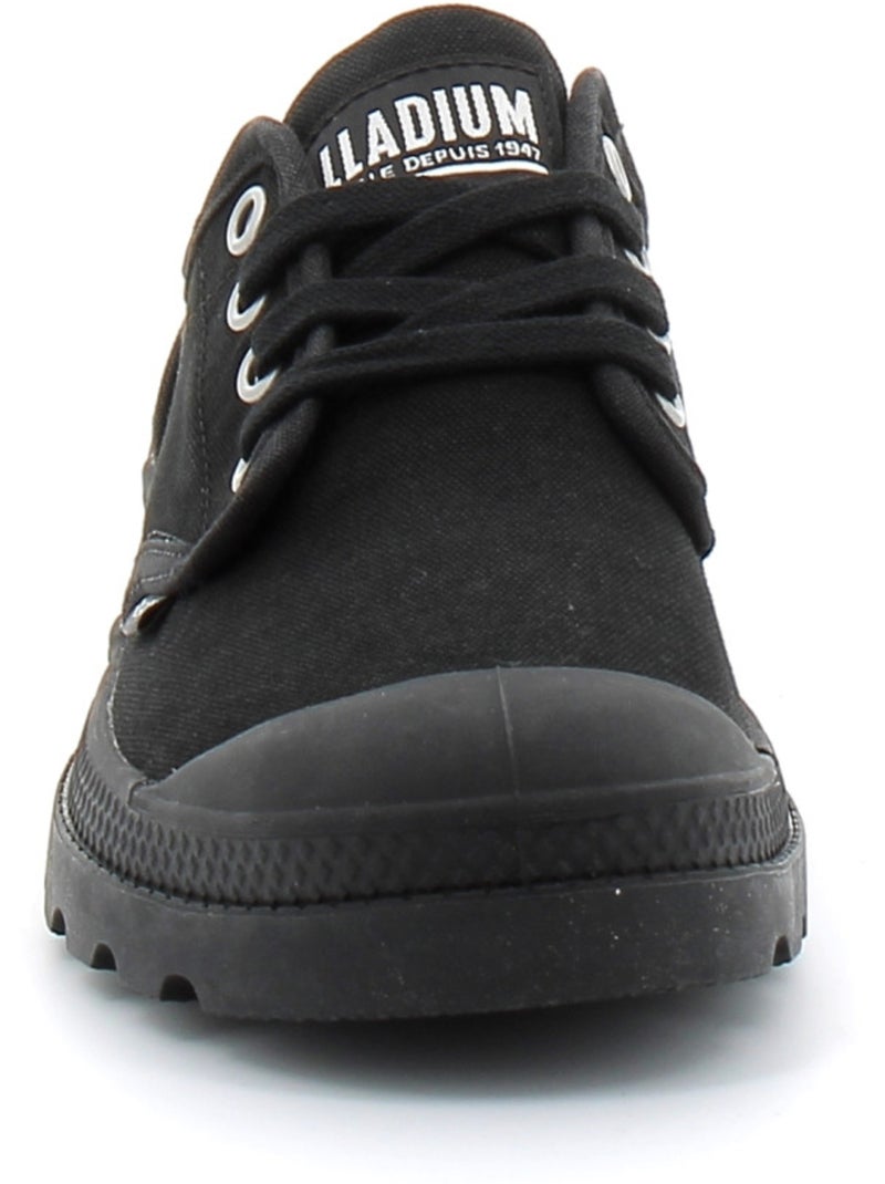 Baskets en Toile Coton Palladium Noir - Kiabi