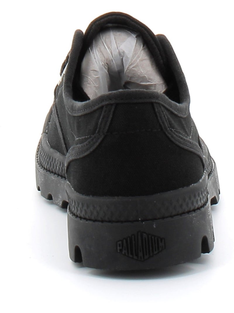 Baskets en Toile Coton Palladium Noir - Kiabi