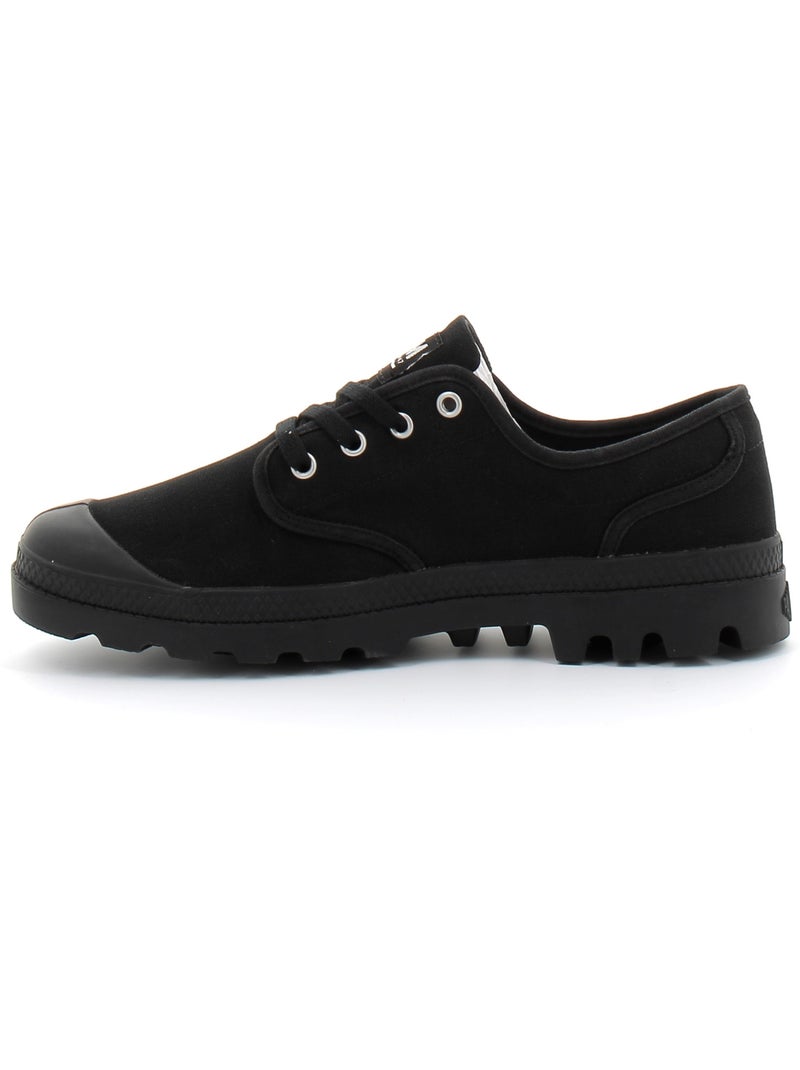 Baskets en Toile Coton Palladium Noir - Kiabi