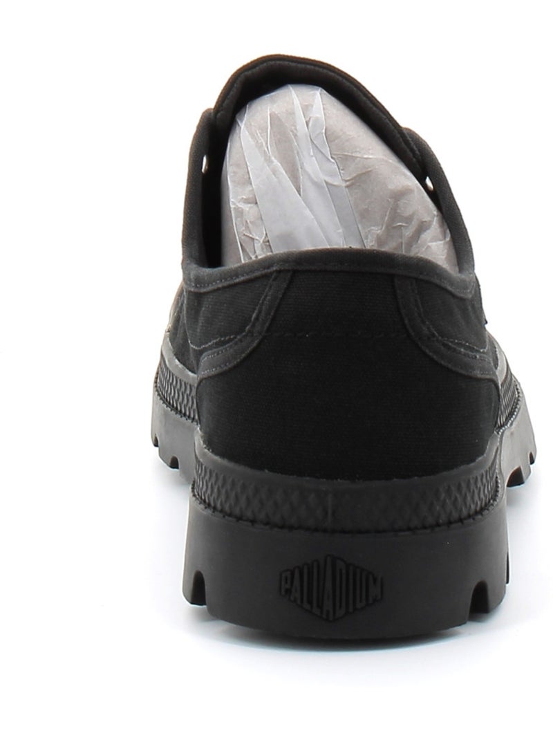Baskets en Toile Coton Palladium Noir - Kiabi