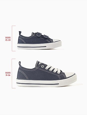 Baskets en toile denim