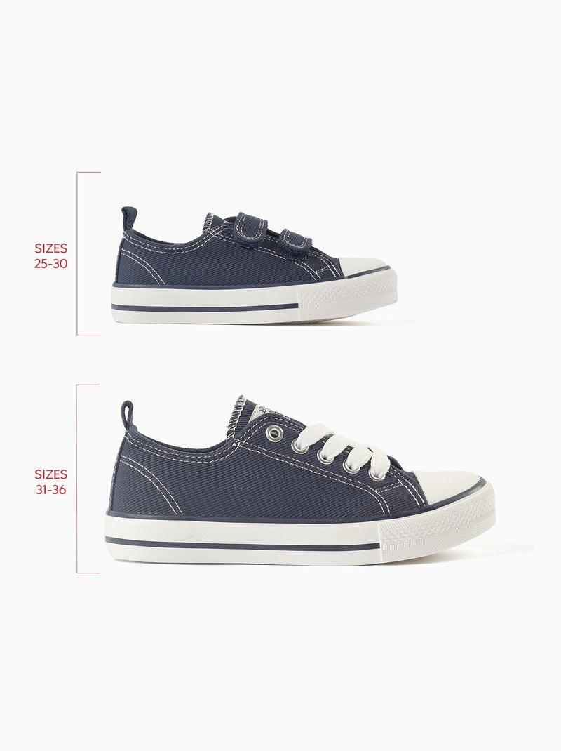 Baskets en toile denim Bleu foncé - Kiabi