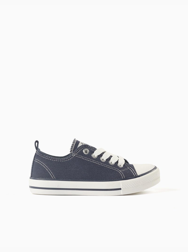 Baskets en toile denim Bleu foncé - Kiabi