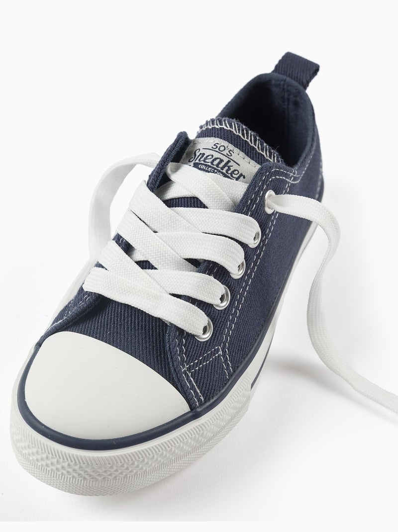 Baskets en toile denim Bleu foncé - Kiabi