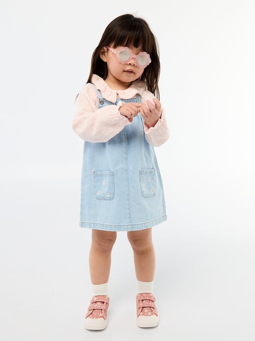 Baskets en toile imprimé damiers - Kiabi