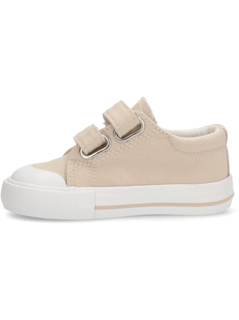 Baskets en toile pour filles à semelles plates - luna kids Beige - Kiabi