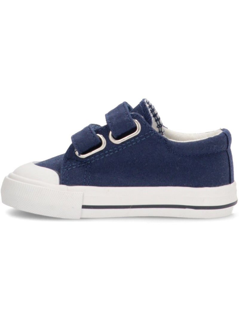 Baskets en toile pour filles à semelles plates - luna kids Bleu marine - Kiabi