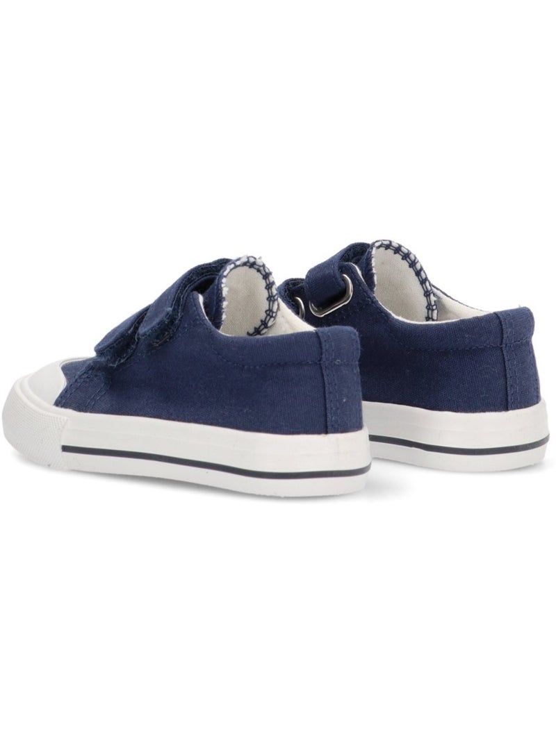 Baskets en toile pour filles à semelles plates - luna kids Bleu marine - Kiabi
