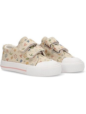 Baskets en toile pour filles à semelles plates - luna kids