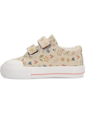 Baskets en toile pour filles à semelles plates - luna kids