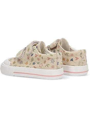 Baskets en toile pour filles à semelles plates - luna kids