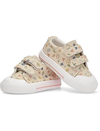 Baskets en toile pour filles à semelles plates - luna kids
