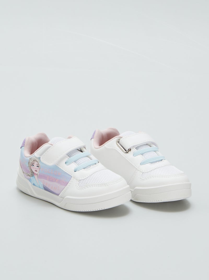 Baskets en toile ''Reine des neiges' de 'Disney' blanc - Kiabi