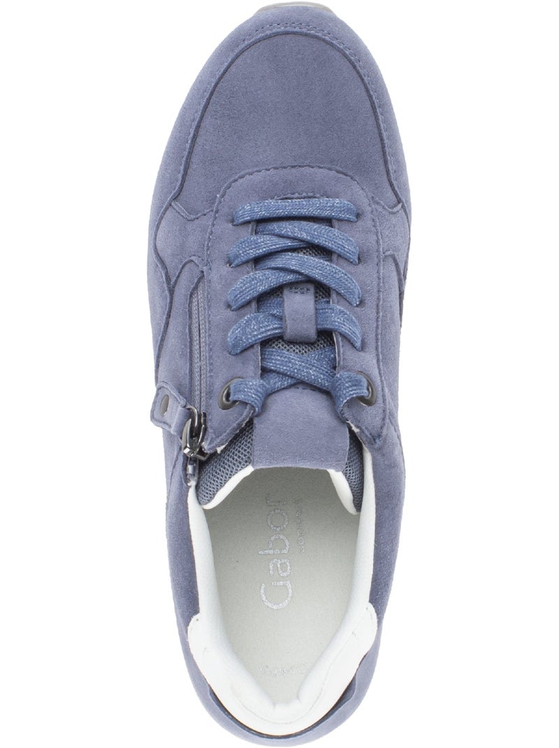 Baskets  en velours Bleu - Kiabi