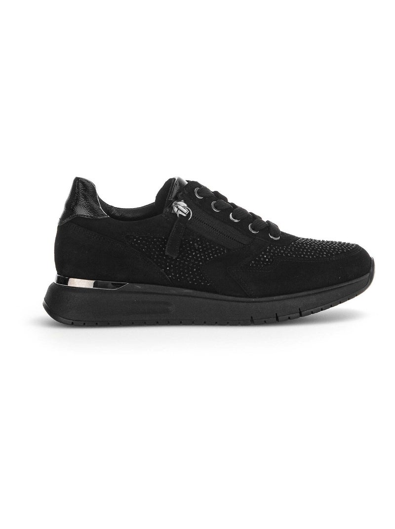 Baskets  en velours Gabor Noir Noir - Kiabi