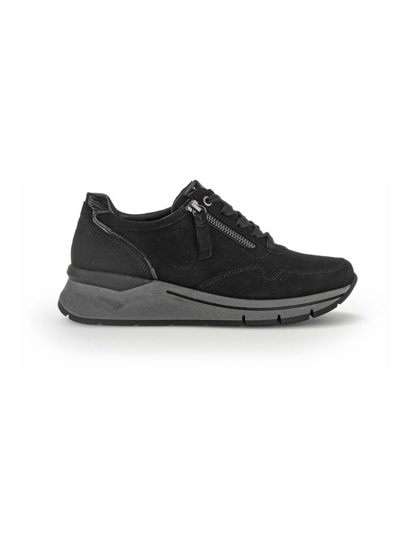 Baskets  en velours Gabor Noir Noir - Kiabi