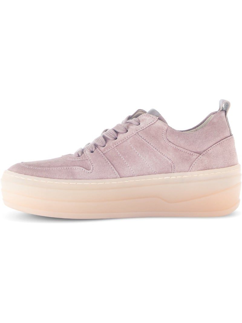 Baskets  en velours Rose - Kiabi
