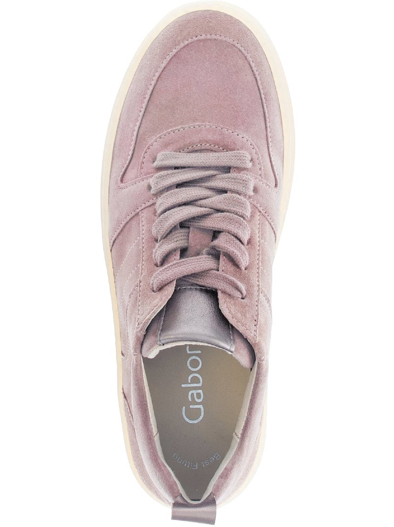 Baskets  en velours Rose - Kiabi