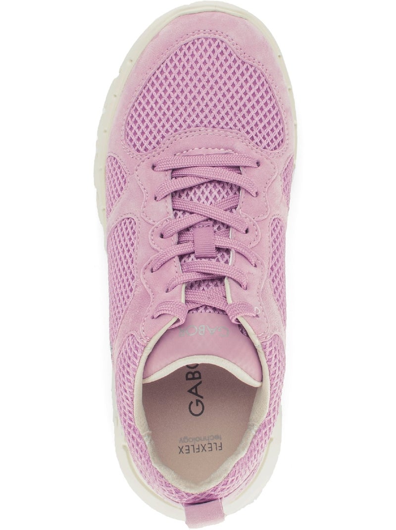 Baskets  en velours Rose - Kiabi