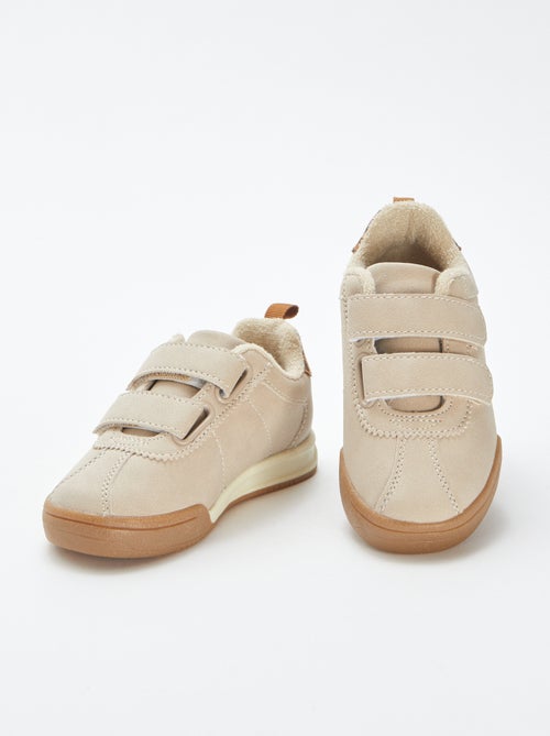 Baskets esprit running à scratchs - Kiabi