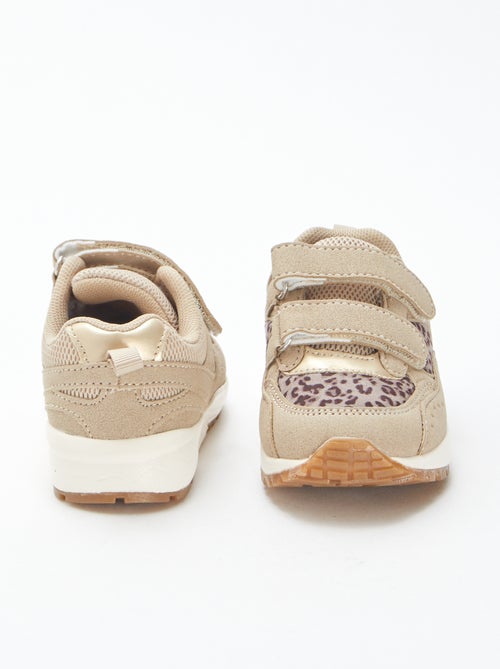 Baskets esprit running léopard - Kiabi