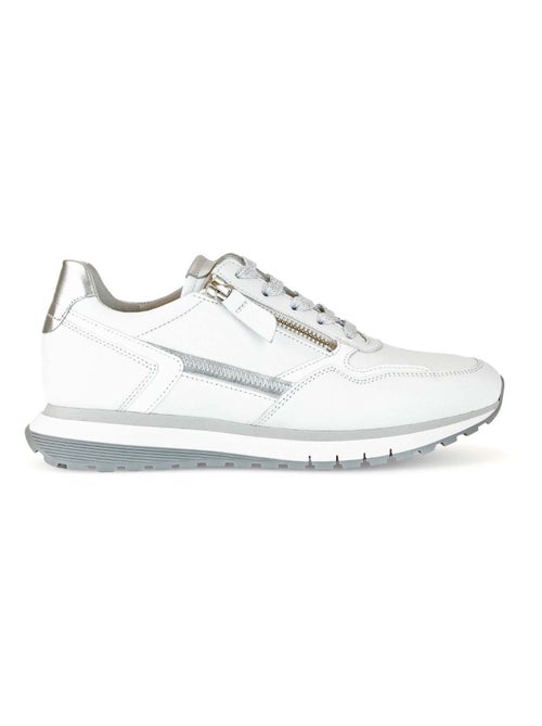 Baskets  et  en cuir lisse - Kiabi