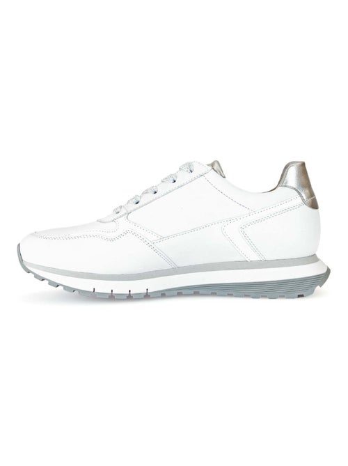 Baskets  et  en cuir lisse - Kiabi