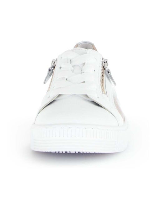 Baskets  et  en cuir lisse - Kiabi